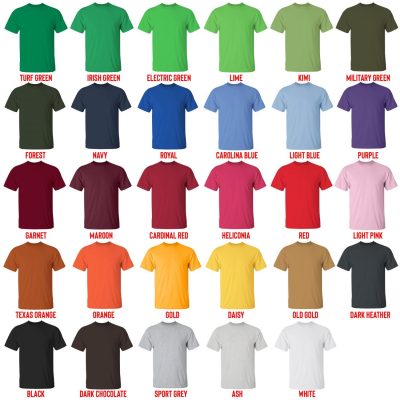 t shirt color chart - Tyler Childers Shop