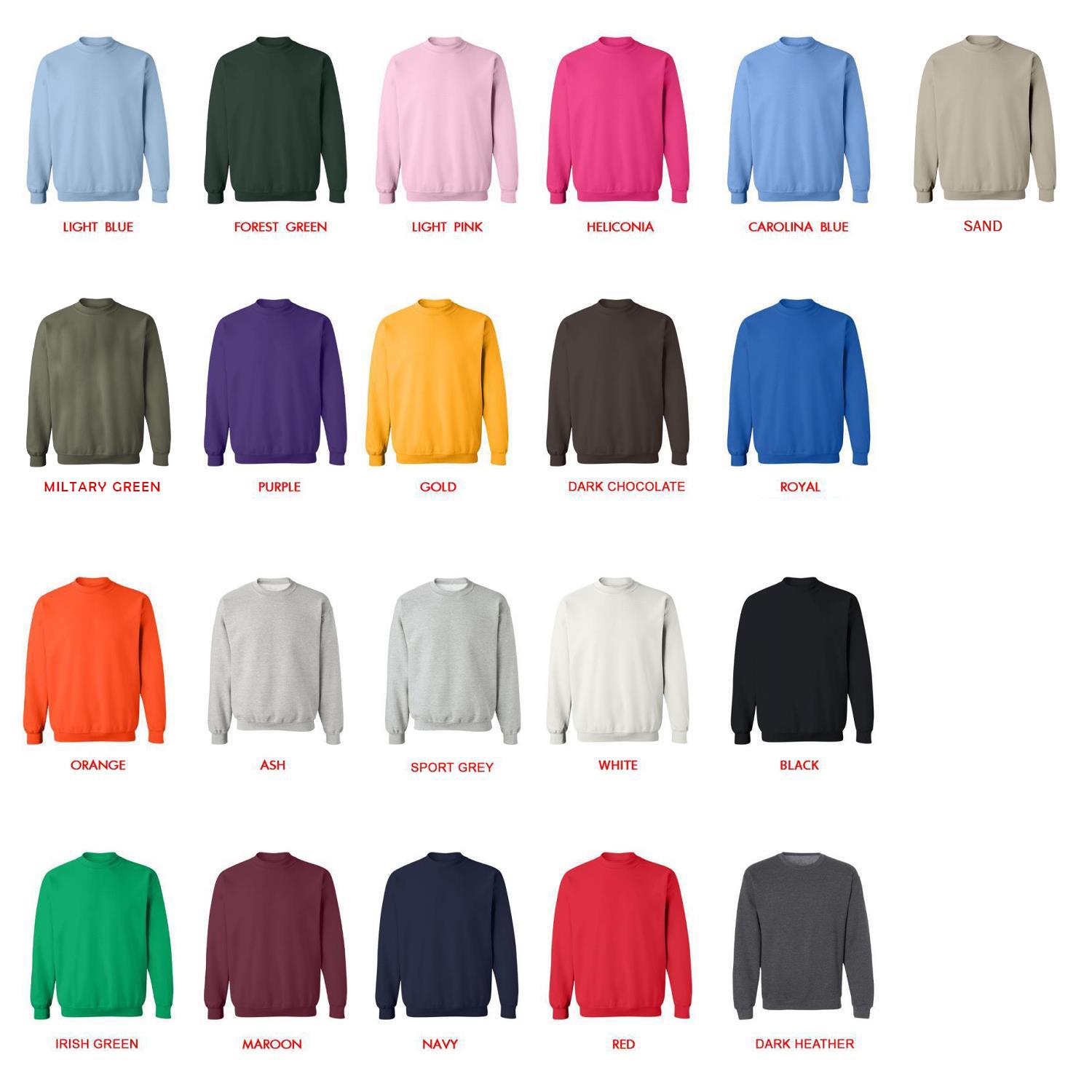 sweatshirt color chart - Tyler Childers Shop